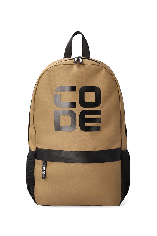 Branded Backpack _ 147524 _ Tan