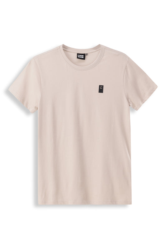 Crew Neck T-Shirt _ 151391 _ Pumice Stone