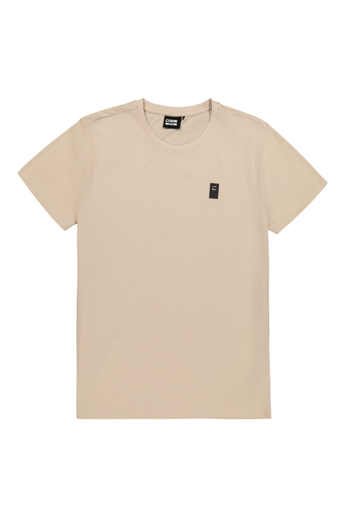 Crew Neck T-Shirt _ 151391 _ Pumice Stone