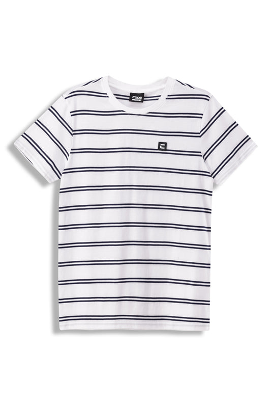 Crew Neck T-Shirt _ 151400 _ Multi Stripe