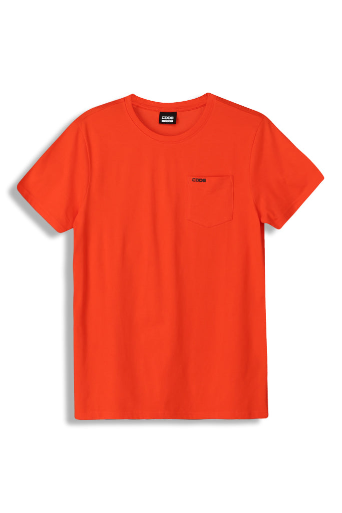 Crew Neck T-Shirt _ 151402 _ Tango Orange