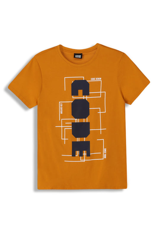 Graphic T-Shirt _ 151453 _ Mustard