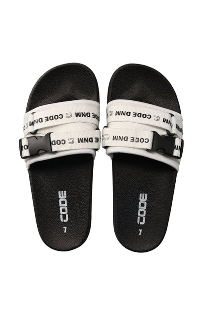 Double Strap Slides _ 151587 _ White