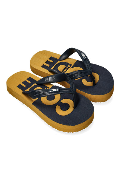 Front View: Vibrant arrowwood flip-flops with a bold, stylish look, flexible sole that molds to the foot for extra comfort.