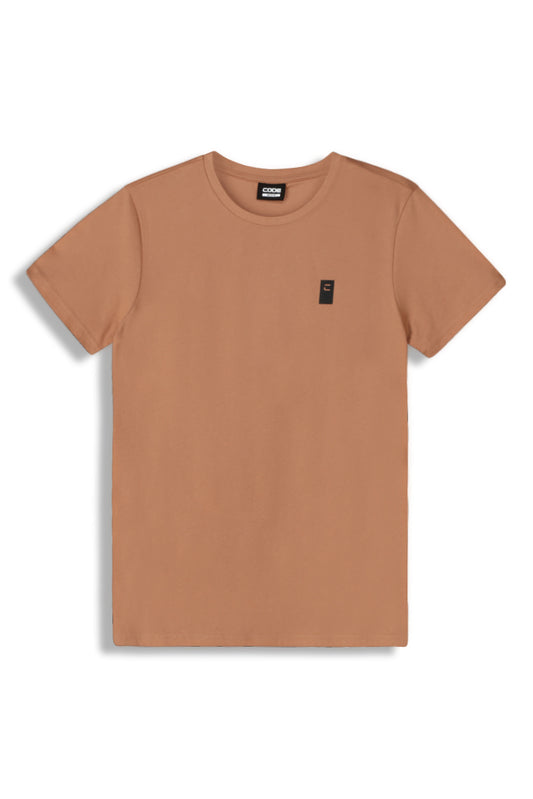 Crew Neck T-Shirt _ 152070 _ Mocha Mousse