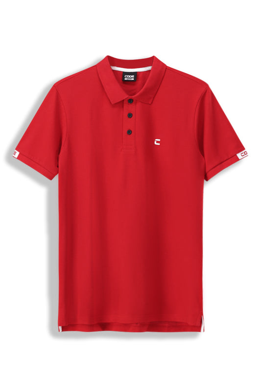 Front View: Stylish Deep Red Kasi Golfer, perfect for a standout look.