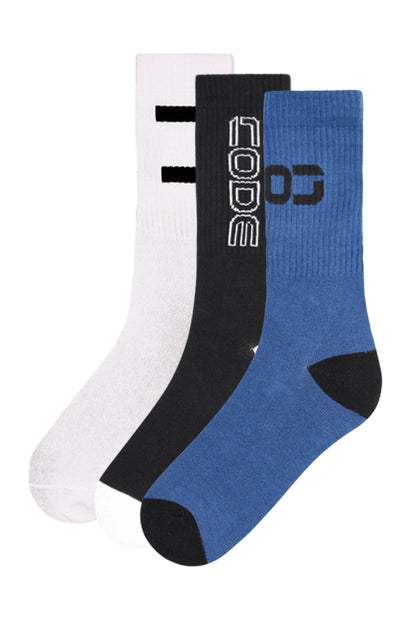 3-Pack Socks _ 152158 _ Opal Blue