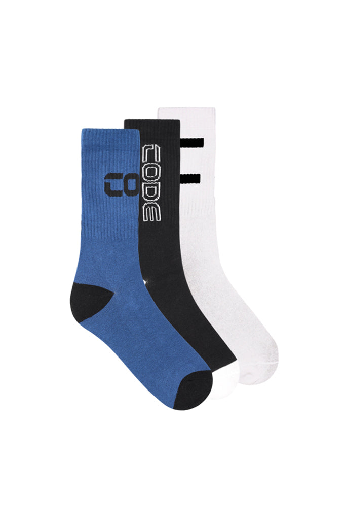 3-Pack Socks _ 152158 _ Opal Blue