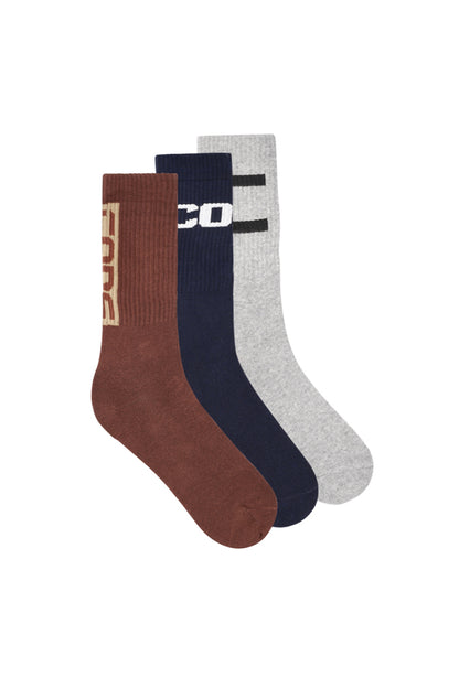 3-Pack Socks _ 152159 _ Cappuchino