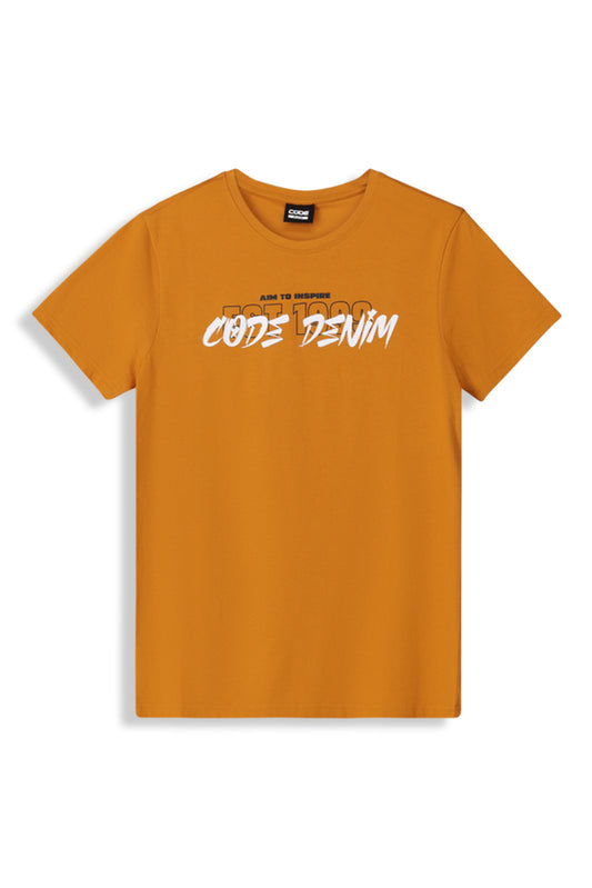 Graphic T-Shirt _ 152367 _ Mustard