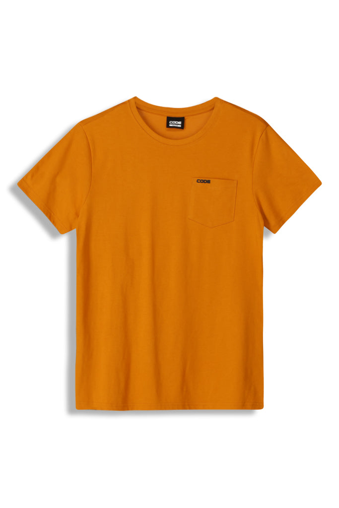 Crew Neck T-Shirt _ 152370 _ Mustard