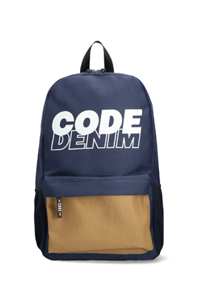 Branded Backpack _ 152462 _ Navy