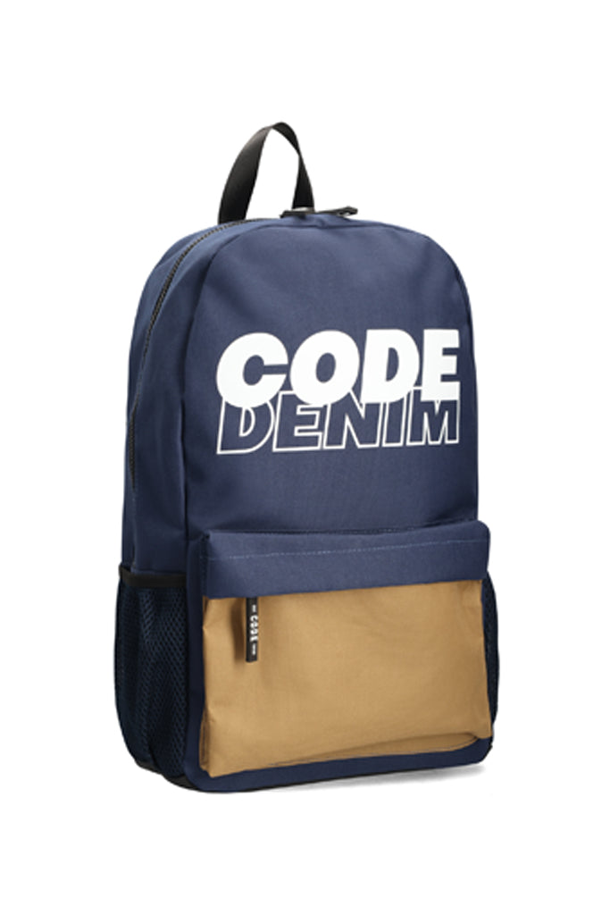 Branded Backpack _ 152462 _ Navy