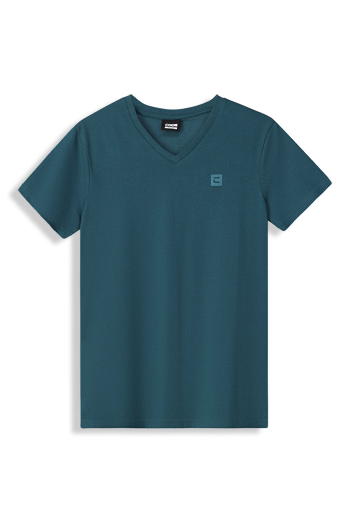 V-Neck T-Shirt _ 152756 _ Deep Teal