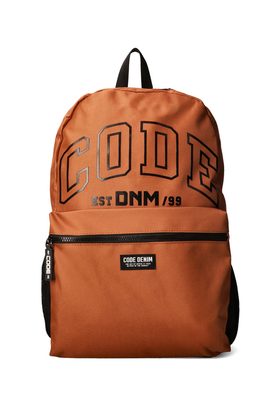 Branded Backpack _ 156672 _ Caramel Cafe