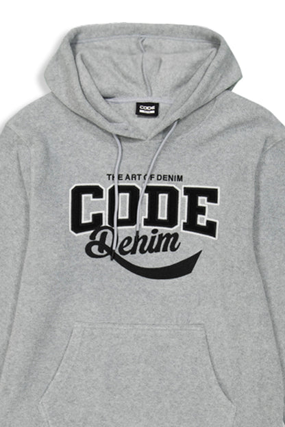 Polar Fleece Hoodie _ 156748 _ Grey Melange
