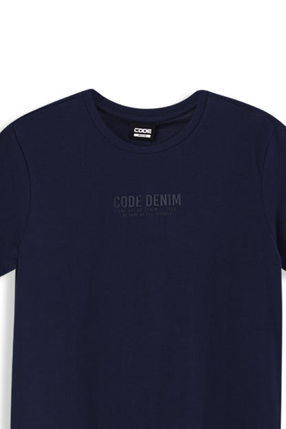 Crew Neck T-Shirt _ 156758 _ Navy