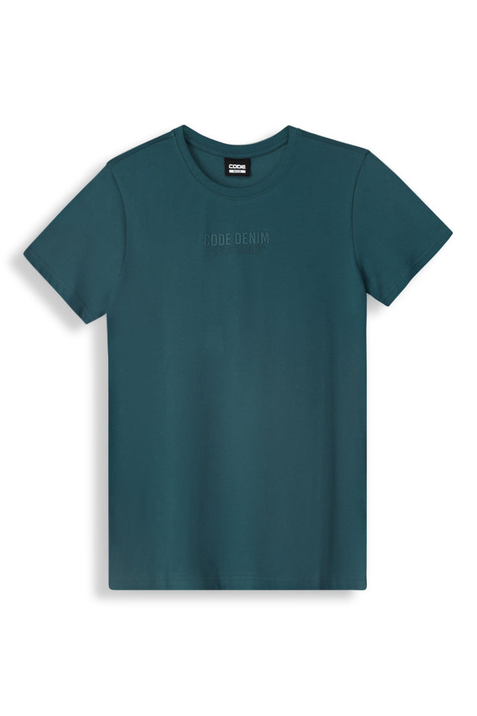 Crew Neck T-Shirt _ 156765 _ Deep Teal