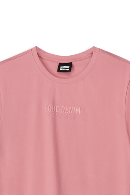 Crew Neck T-Shirt _ 156766 _ Blush