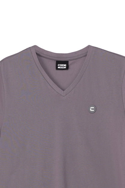 V-Neck T-Shirt _ 156768 _ Dark Grey