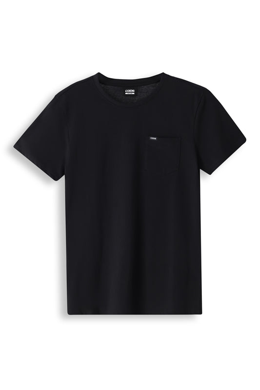 Crew Neck T-Shirt _ 160858 _ Black