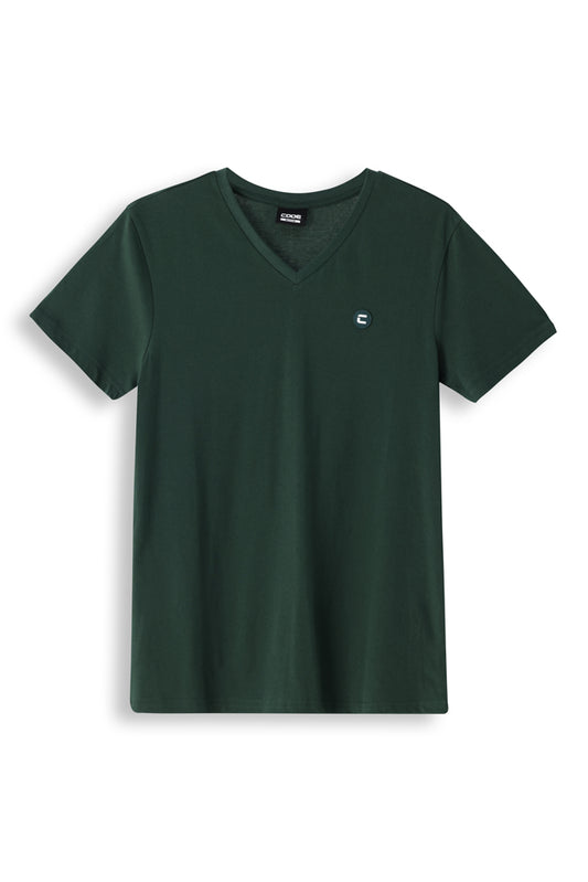 V-Neck T-Shirt _ 160860 _ Forest Green