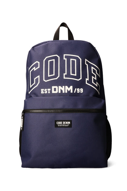 Branded Backpack _ 166340 _ Navy