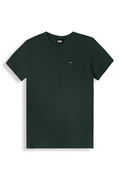 Crew Neck T-Shirt _ 156767 _ Forest Green