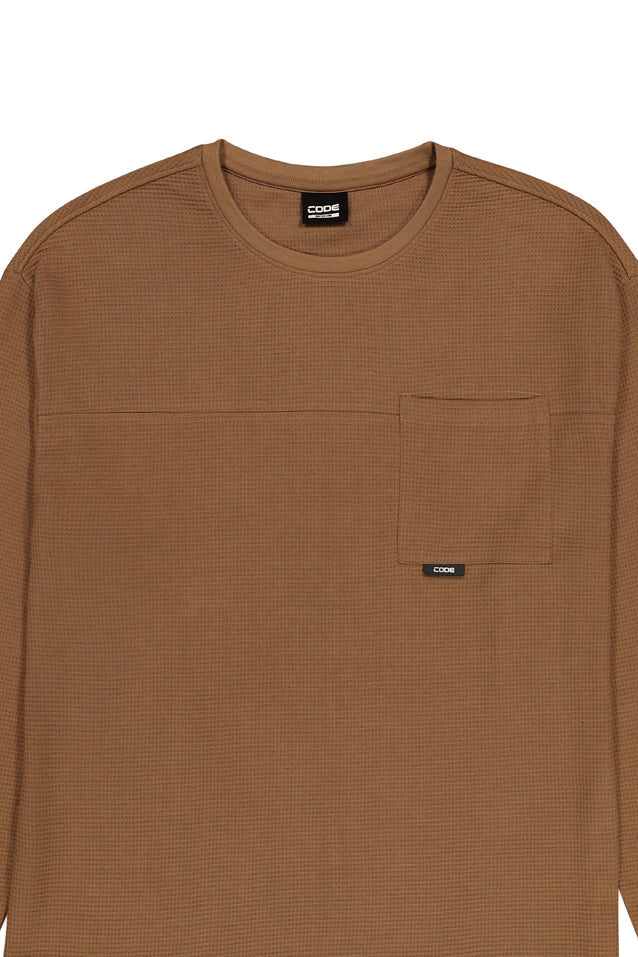 Textured Long Sleeve T-Shirt