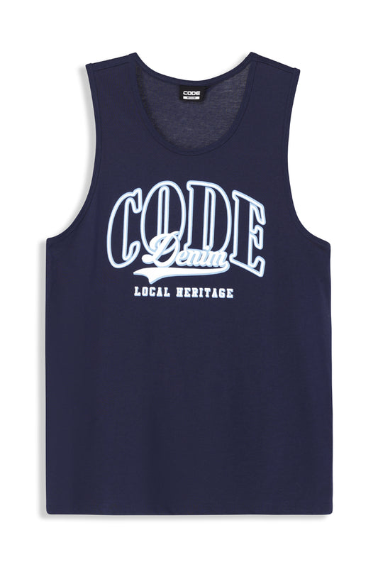 Graphic Vest _ 163840 _ Navy