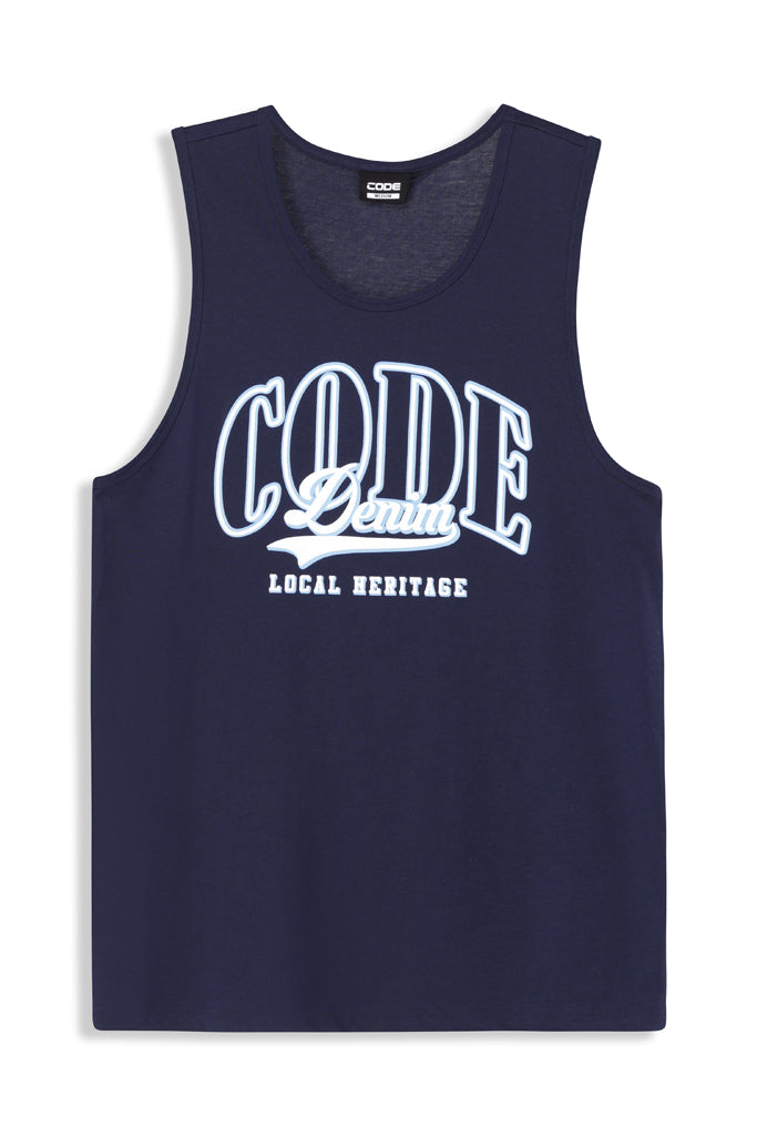 Graphic Vest _ 163840 _ Navy
