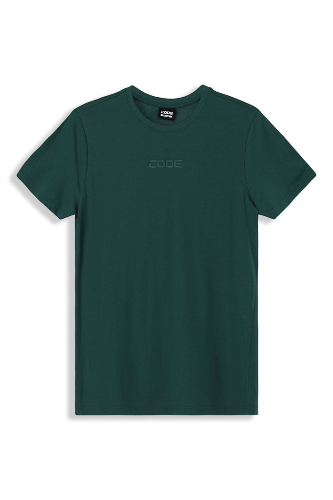 Crew Neck T-Shirt _ 163480 _ Rain Forest Green