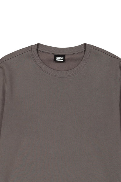 Crew Sweat Top _ 156654 _ Dark Grey