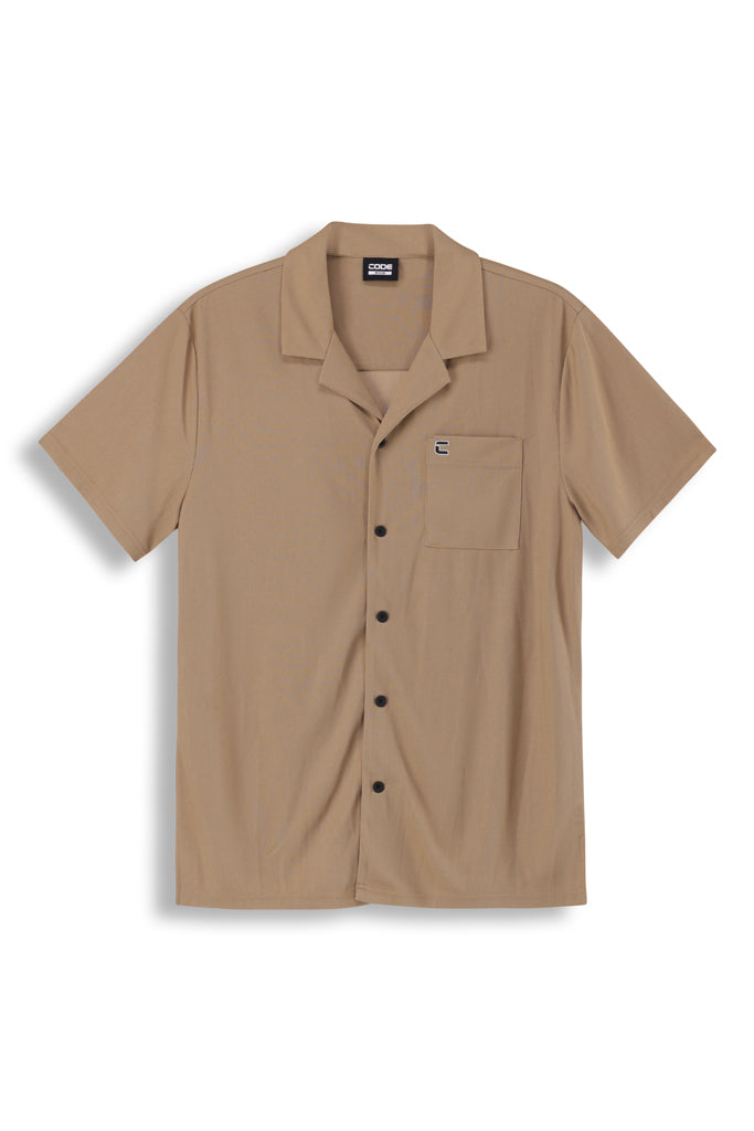 Waffle Knit Shirt _ 163909 _ Kelp