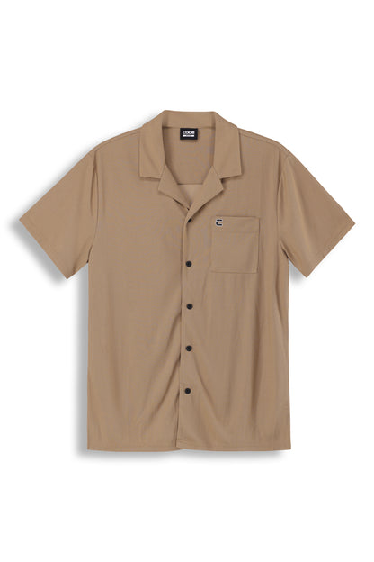Waffle Knit Shirt _ 163909 _ Kelp