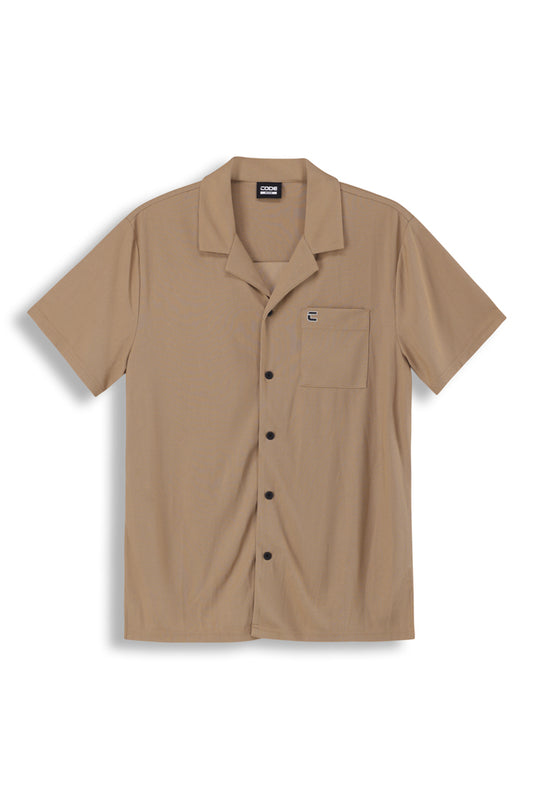 Waffle Knit Shirt _ 163909 _ Kelp