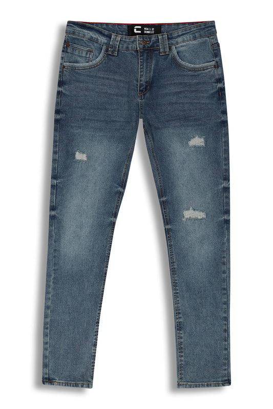 Skinny Fashion Jeans - Stone Wash