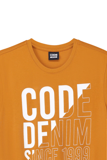 Graphic T-Shirt _ 160876 _ Deep Mustard