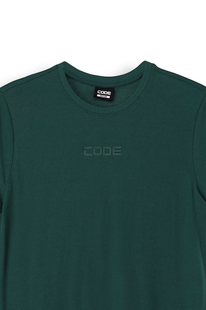Crew Neck T-Shirt _ 163480 _ Rain Forest Green