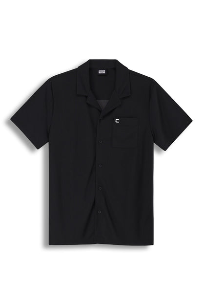 Waffle Knit Shirt _ 163908 _ Black