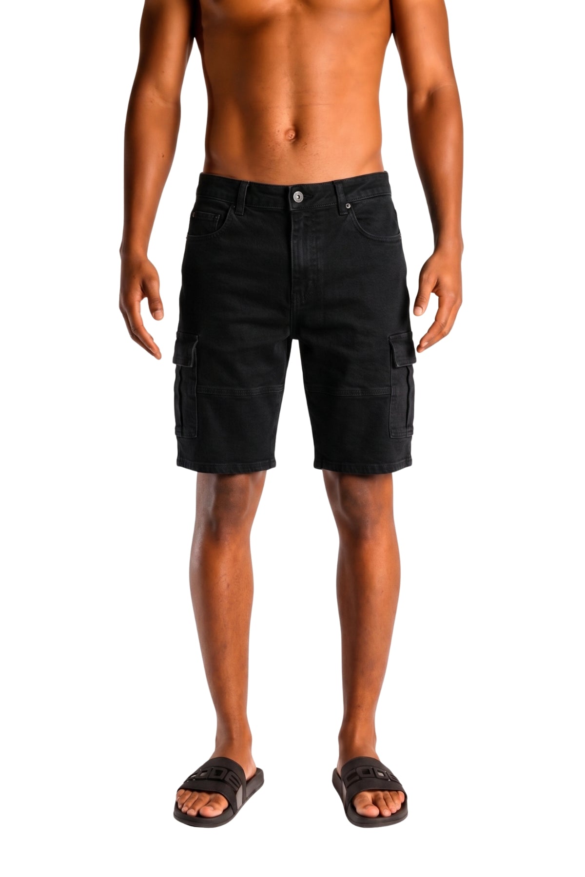 Cargo Denim Shorts