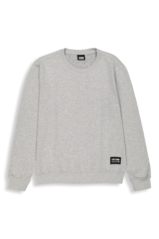 Crew Sweat Top _ 156659 _ Grey Melange