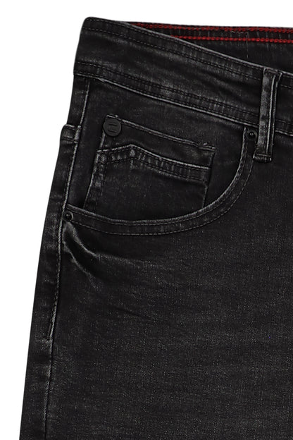 Skinny Fashion Jeans - Washed Black