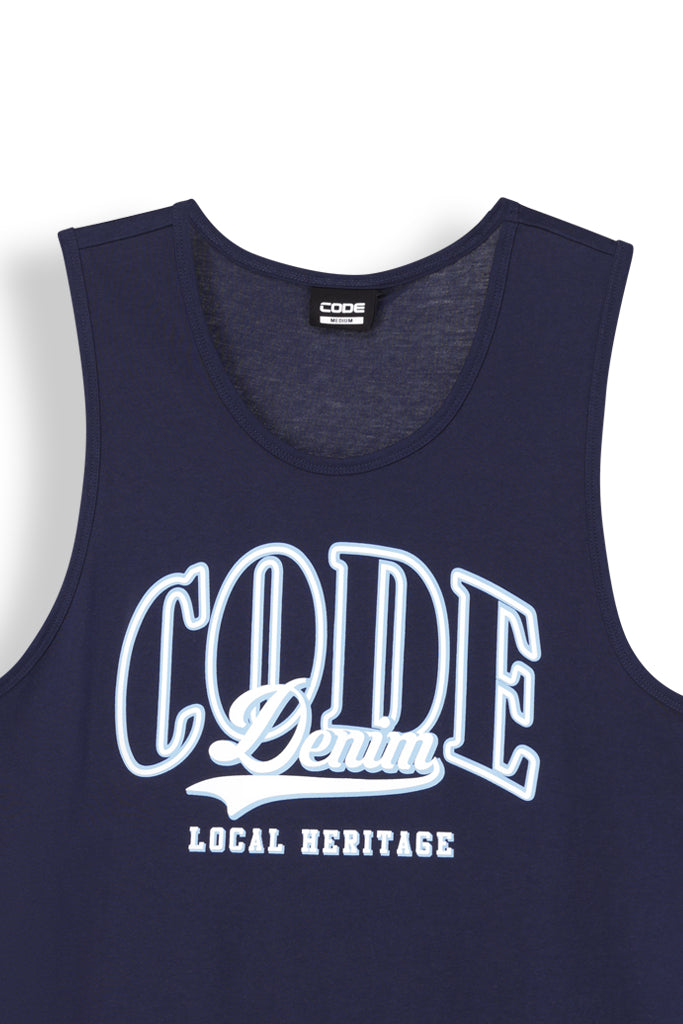 Graphic Vest _ 163840 _ Navy