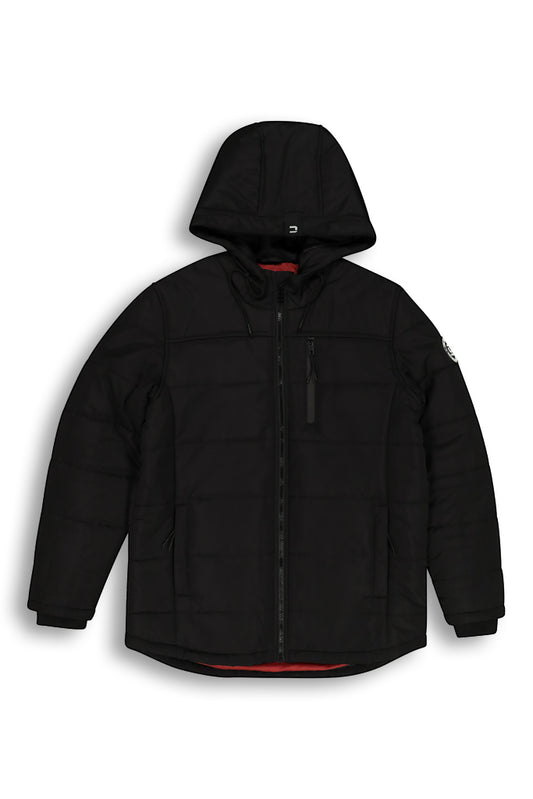 Longline Puffer Jacket _ 146837 _ Black