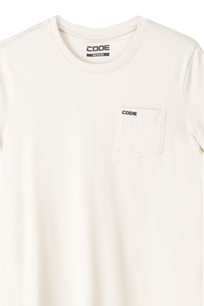 Basic T-Shirt With Pocket _ 146045 _ Ecru