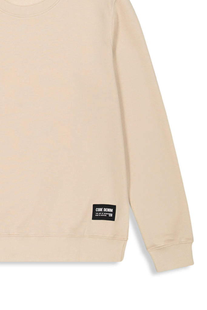 Crew Sweat Top _ 156661 _ Pumice Stone