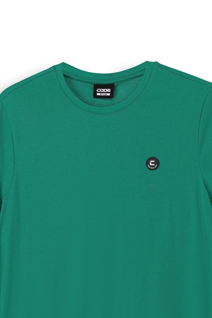 Crew Neck T-Shirt _ 163479 _ Meadow Green