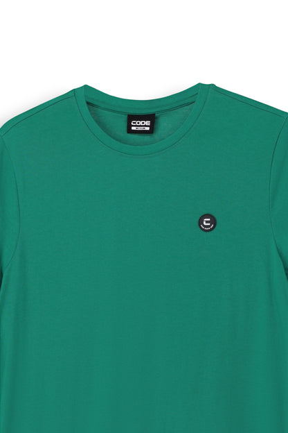 Crew Neck T-Shirt _ 163479 _ Meadow Green