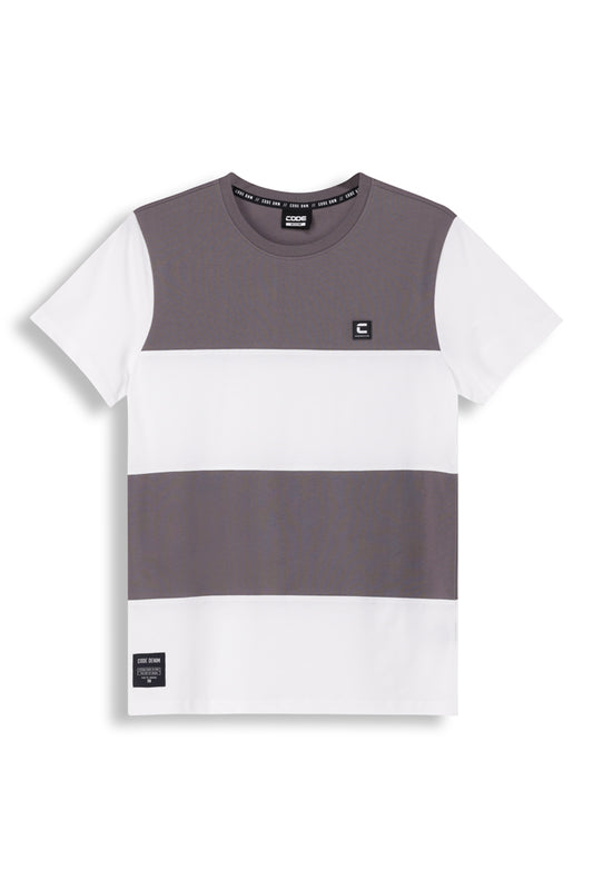 Multi Panel T-shirt - Dark Grey